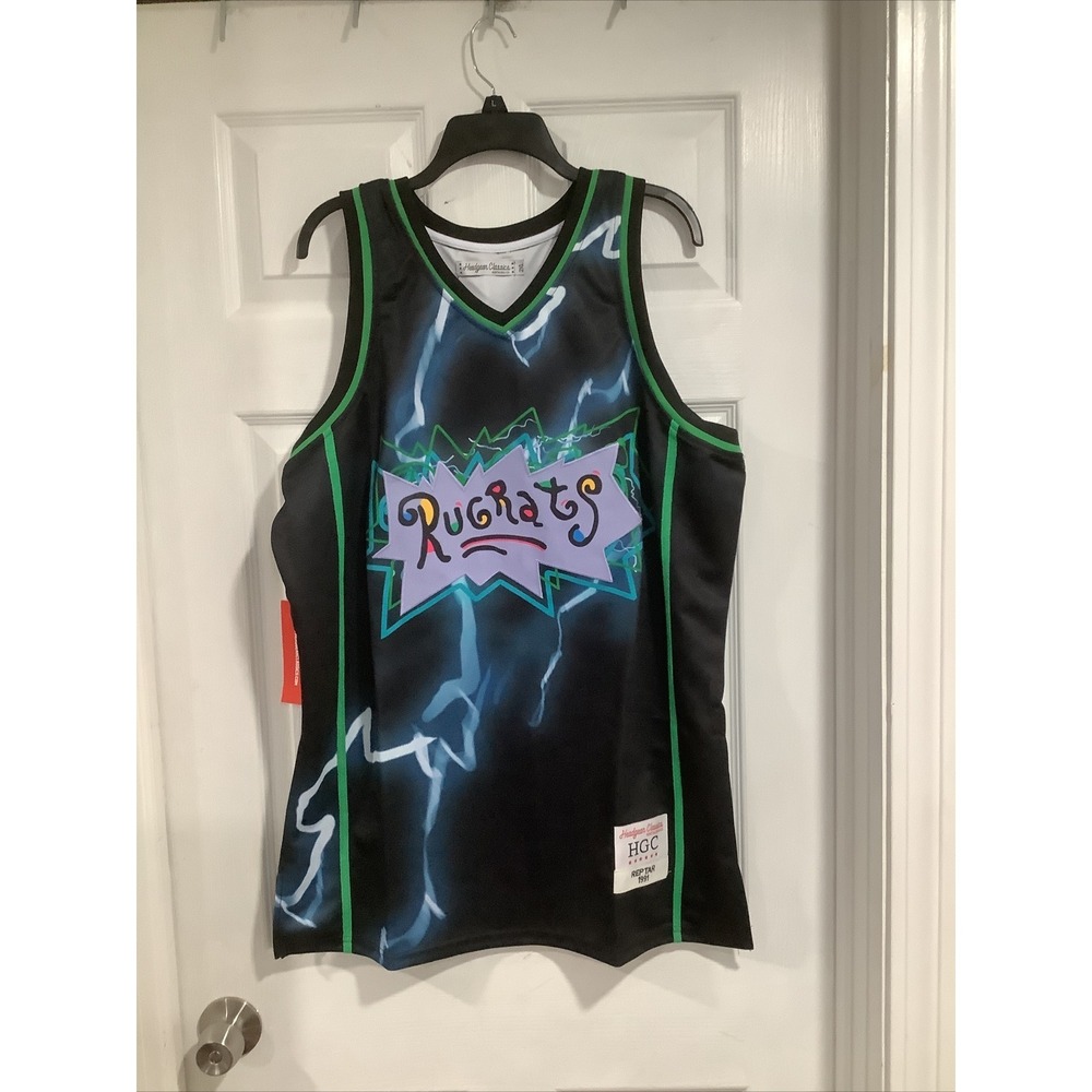 Rugrats Nickelodeon Men's Headgear Classics Reptar Embroidered Basketball Jersey